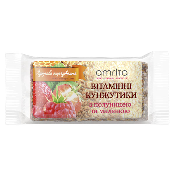 Кунжутики витаминные «Клубника-малина», 45 г