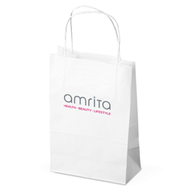 Пакет подарунковий білий (крафт) | Amrita - зображення 1
