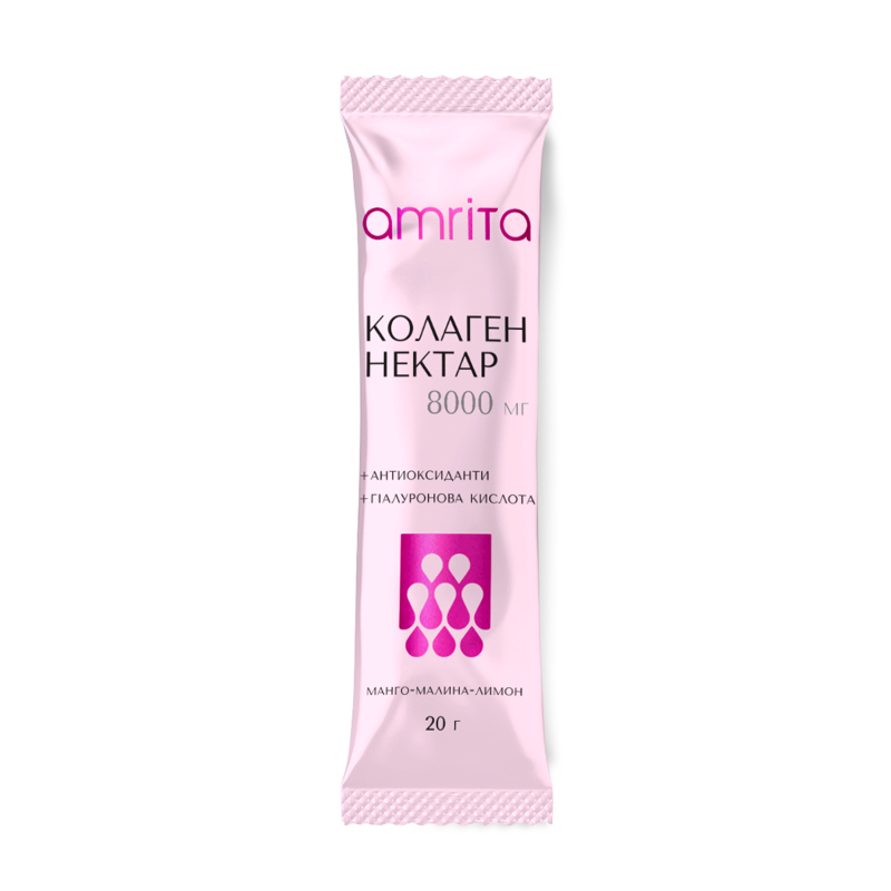 Питний колаген з гіалуроновою кислотою, стік 20 г | Amrita - зображення 3